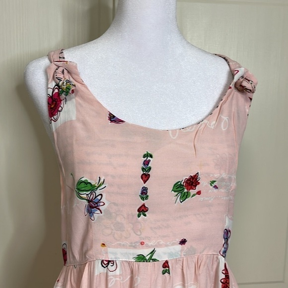 ROMEO ROMEO Pink Floral Maxi Dress With Pockets Size M - Picture 2 of 11